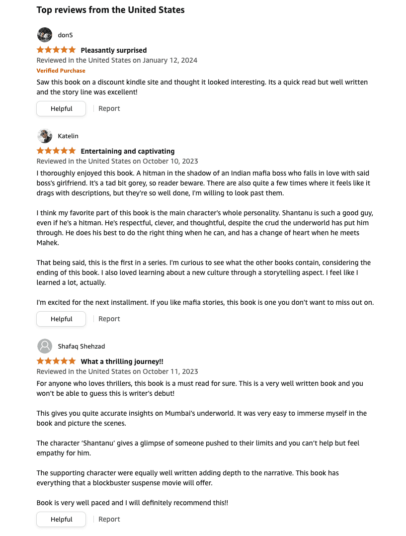 book reviews of Devansh Kamdar's book