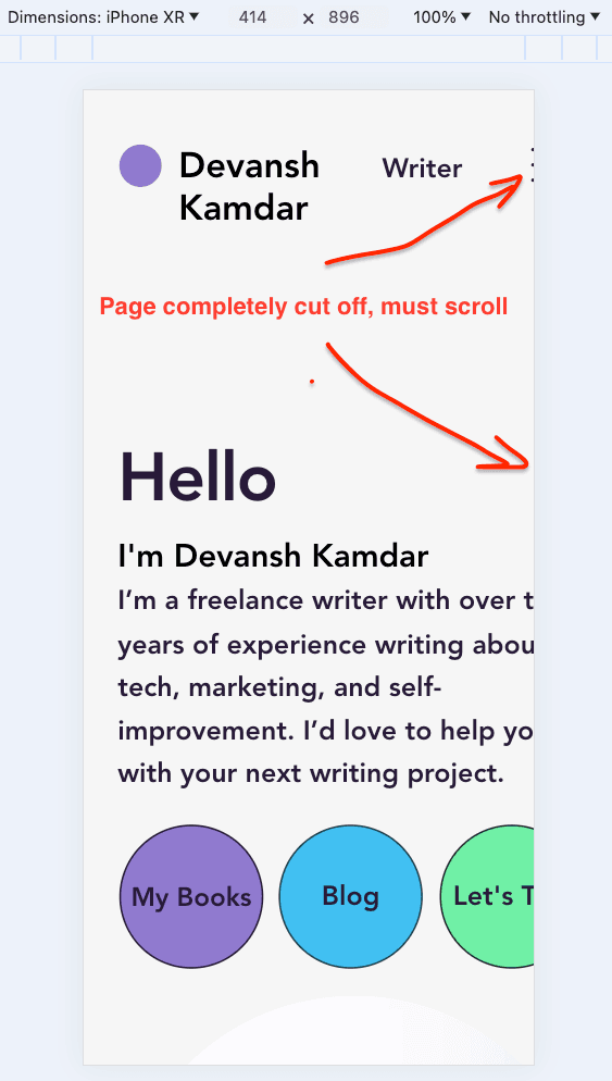 hidden content of Devansh Kamdar's site