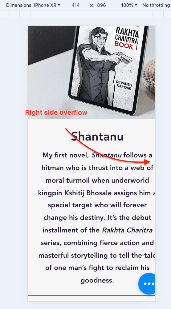 hidden text of Devansh Kamdar's site
