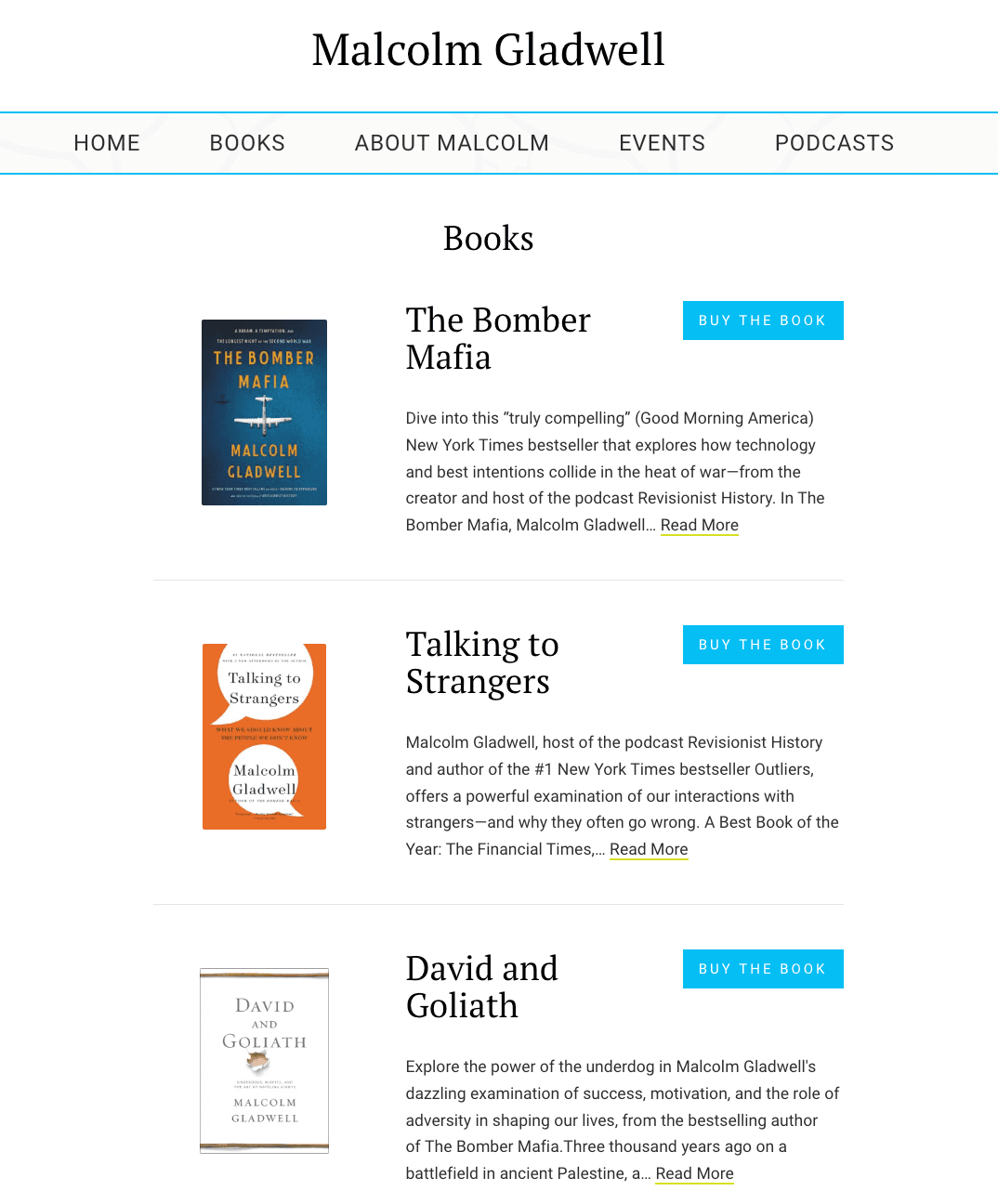 image of book list page
