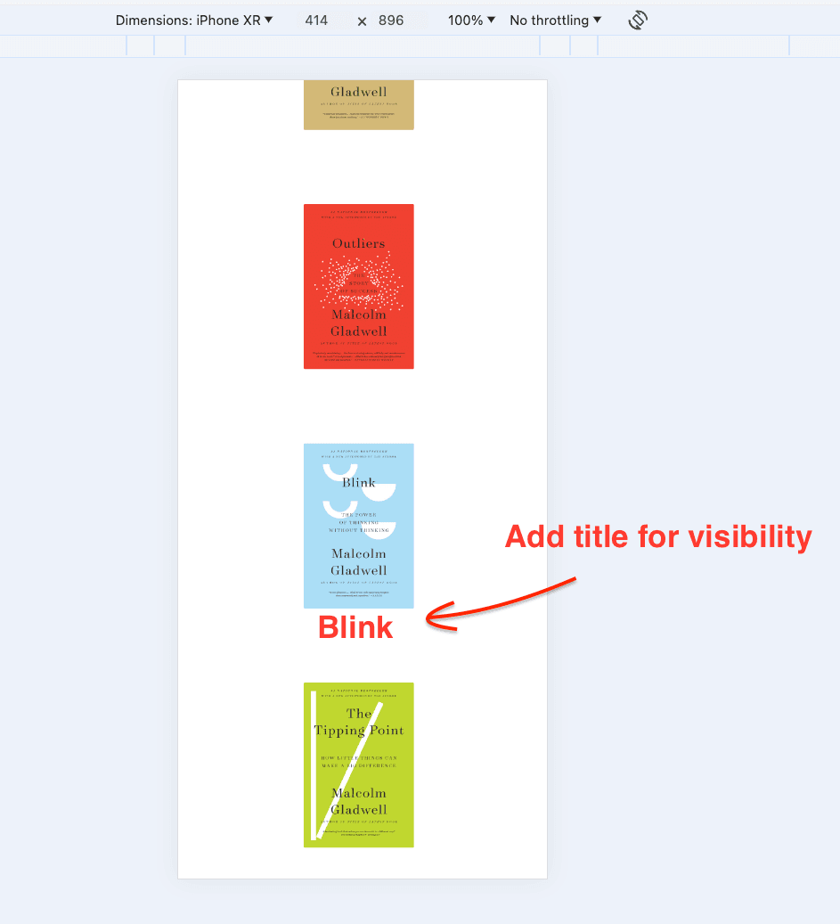 image of books mobile too small